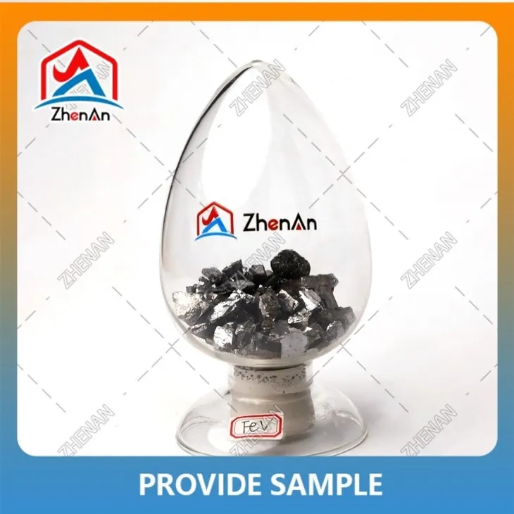 80%min Ferrovanadium Alloy Silver Metal Block