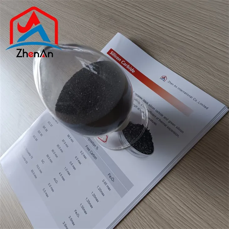 Sort siliciumcarbid P korn